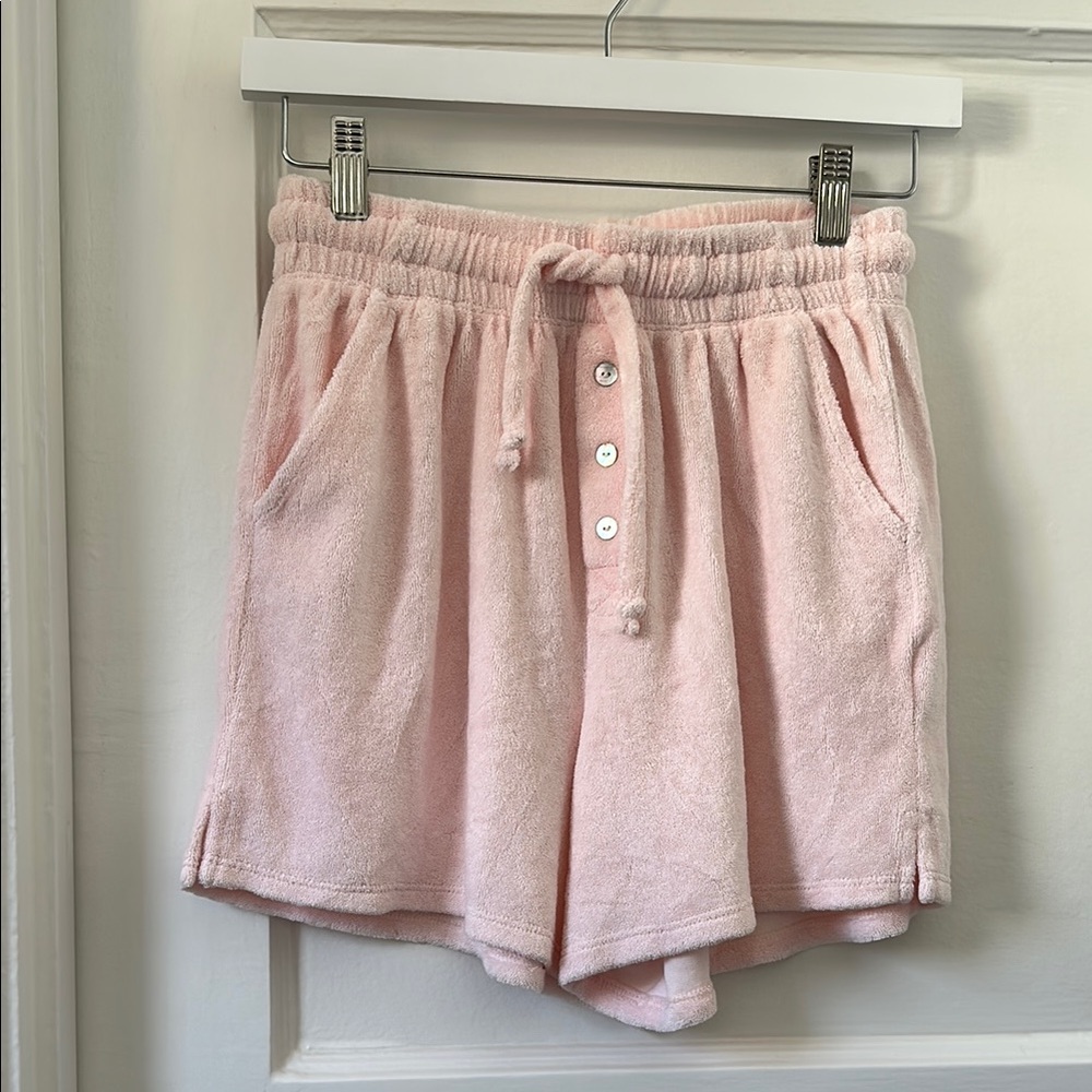 DONNI. High Waist Pink Shorts Lightweight Casual